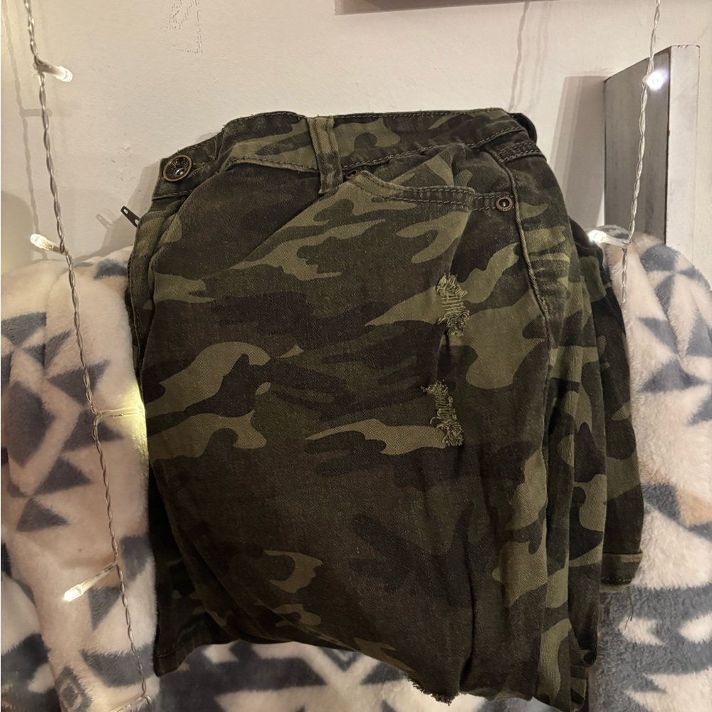 BLUE TOPAZ Camouflage Cargo Pants